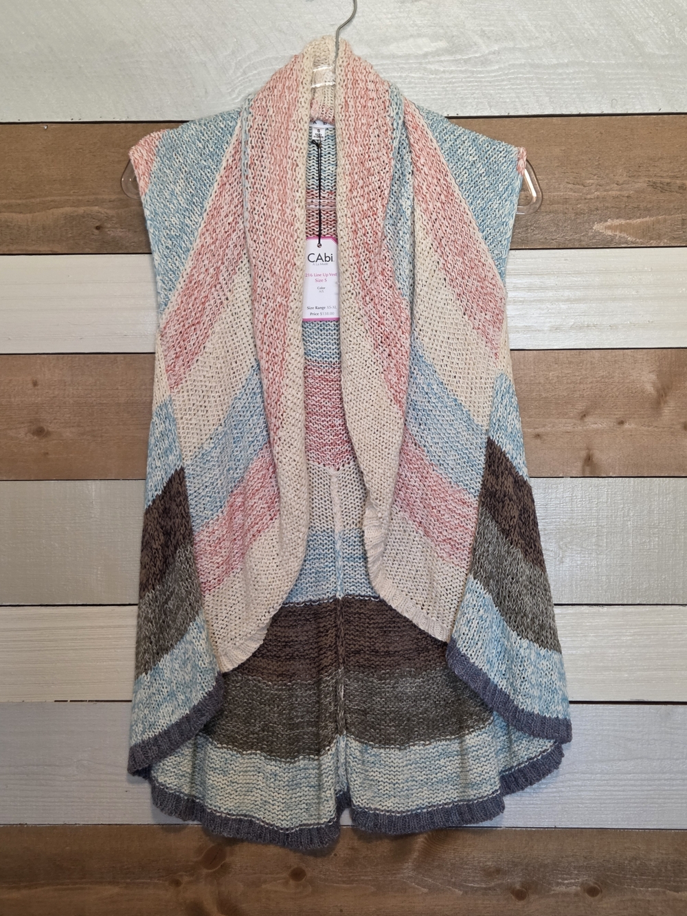 CAbi Knit Cardigan Vest